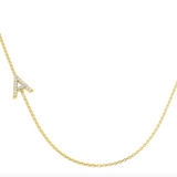 Diamond Initial Necklace 9ct Gold