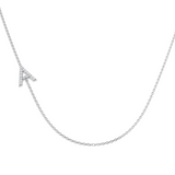 Diamond Initial Necklace 9ct Gold