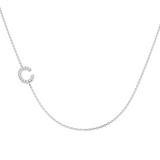 Diamond Initial Necklace 9ct Gold
