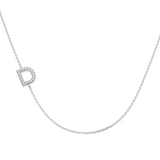 Diamond Initial Necklace 9ct Gold
