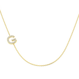 Diamond Initial Necklace 9ct Gold