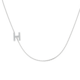 Diamond Initial Necklace 9ct Gold