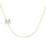 Diamond Initial Necklace 9ct Gold