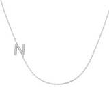 Diamond Initial Necklace 9ct Gold