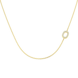 Diamond Initial Necklace 9ct Gold