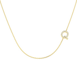 Diamond Initial Necklace 9ct Gold