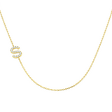 Diamond Initial Necklace 9ct Gold