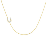Diamond Initial Necklace 9ct Gold