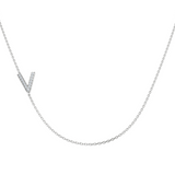 Diamond Initial Necklace 9ct Gold