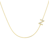 Diamond Initial Necklace 9ct Gold