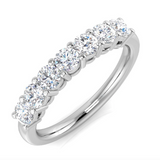 Harrogate Jewellers 1.00ct 7 Stone Diamond Eternity Ring, Round Brilliant Cut, platinum or white gold, bespoke Yorkshire jewellery.