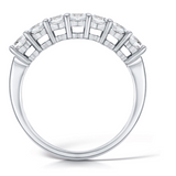 Harrogate Jewellers 7 Stone Diamond Eternity Ring, lab-grown 1.00ct round brilliant cut diamonds, set in platinum, Yorkshire bespoke jewellery.