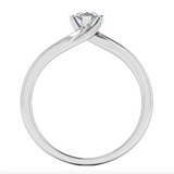 Harrogate Jewellers' TILLY ring with 0.75ct lab-grown marquise cut diamond, set in platinum, ideal for bespoke engagement and wedding jewellery in Harrogate, Yorkshire.