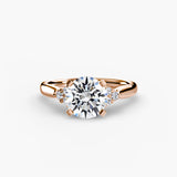 Solitaire with Cluster Shoulders 2