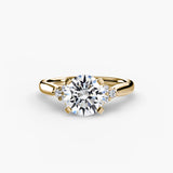 Solitaire with Cluster Shoulders 2