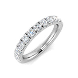 Ladies Platinum Claw Set Round Brilliant Cut Diamond Ring 3mm