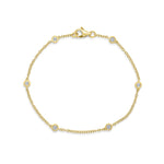 Harrogate Jewellers Rub Over Set Diamond Bracelet