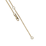 Diamond T-Bar Necklace 18ct Yellow Gold from Harrogate Jewellers, featuring baguette cut and round brilliant cut Earth Mined Diamonds on an adjustable chain, bespoke jewellery in Yorkshire.