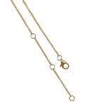 Harrogate Jewellers' Gold Drop Pendant featuring Green Amethyst and Diamond in bezel setting. Bespoke jewellery, ideal for Earth Mined Diamonds Wedding Rings in Harrogate Yorkshire.