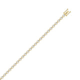 3.50ct Pear Cut Diamond Tennis Bracelet Lab Grown IGI Certified 18ct