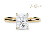 2.50ct Elongated Cushion Cut Lab-Grown Diamond Solitaire Engagement Ring | D/VVS2