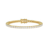 5.00ct diamond tennis bracelet yellow gold Harrogate lab-grown diamonds 5ct 9ct yellow gold bracelet 