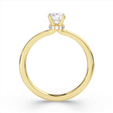 0.50ct Round Brilliant Cut Diamond Under Halo Engagement Ring by Harrogate Jewellers, a bespoke jewellery item from Yorkshire, perfect for wedding and engagement, showcasing lab grown diamonds.