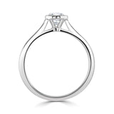 Bezel Set Round Brilliant Cut Solitaire Diamond Engagement Ring by Harrogate Jewellers, featuring a single earth-mined diamond on a platinum band. Bespoke Yorkshire jewellery.