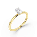 Harrogate Jewellers lab-grown diamond ring, LILY - Oval cut hidden diamond ring, a bespoke jewellery piece perfect for a wedding or engagement, Harrogate, Yorkshire.