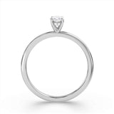 Harrogate Jewellers' LILY lab-grown oval cut hidden diamond ring, a bespoke Yorkshire engagement ring with a diamond halo design.