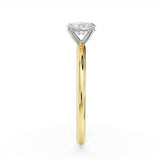 Harrogate Jewellers' LILY Lab-Grown Oval Cut Hidden Diamond Ring, bespoke engagement ring with brilliant cut diamond in gold band, Yorkshire