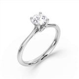 Harrogate Jewellers' TULIP Lab-Grown Classic Round Brilliant Cut Hidden Diamond Ring, bespoke Yorkshire engagement ring, lab grown diamond wedding ring.