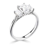 Emerald Cut Diamond Trilogy Three Stone Ring 1.00ct from Harrogate Jewellers, a bespoke jewellery in Harrogate, Yorkshire. Ideal for engagement or wedding rings with lab-grown diamonds.