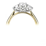 Harrogate Jewellers Round Brilliant Cut Diamond Trilogy Ring with 1.00ct lab grown diamonds, a top choice for bespoke jewellery in Harrogate, Yorkshire.